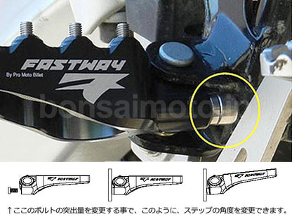 Air EXTステップ  ブラック    CR125/250/500