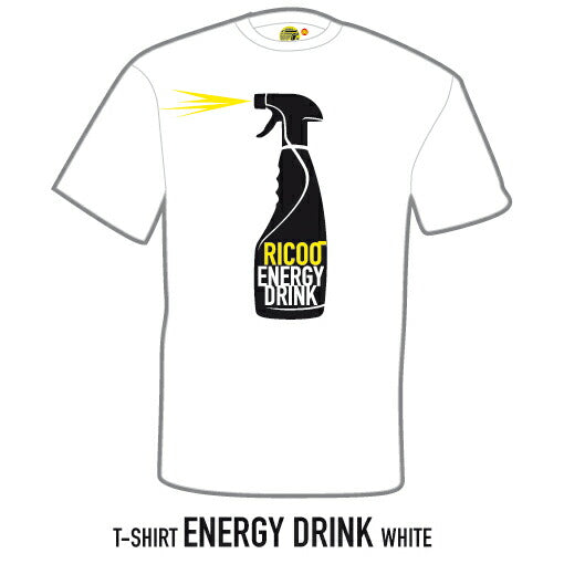 エナジードリンクTシャツ  ホワイト M