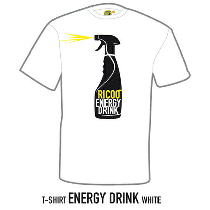 エナジードリンクTシャツ  ホワイト L