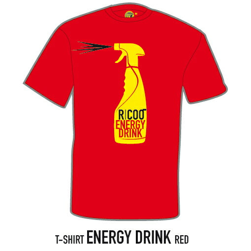 エナジードリンクTシャツ  レッド XL