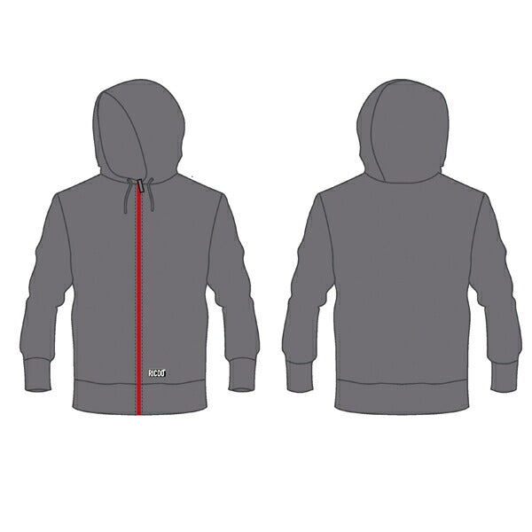 Full-zip hoodie Gray M