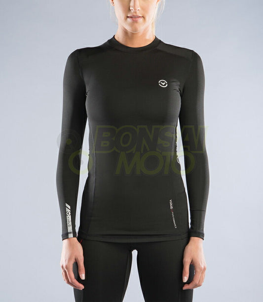 ロングスリーブ コンプレッション(ESiO2) ウィメンズ ブラック XS