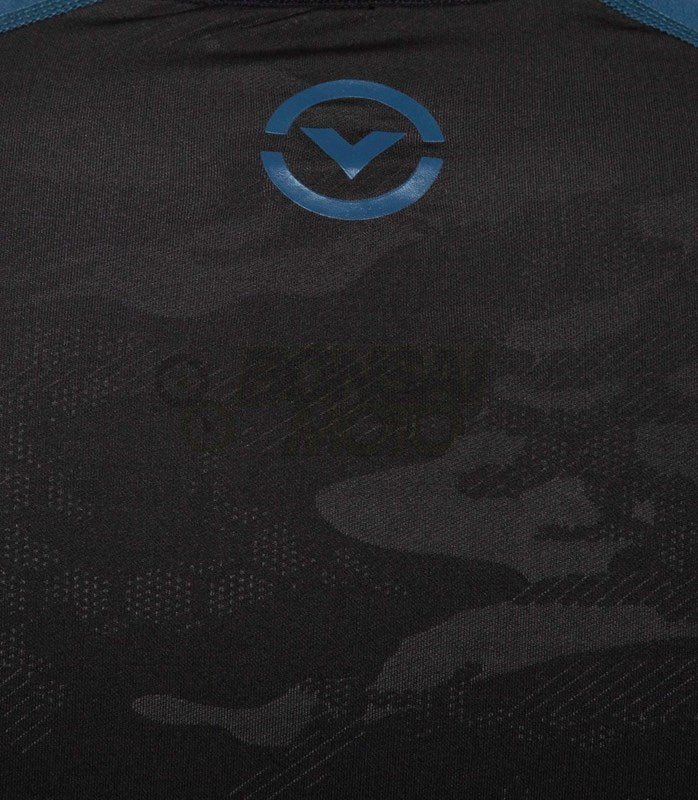 ロングスリーブ コンプレッション(SiO2) メンズ ブルーカモ XL