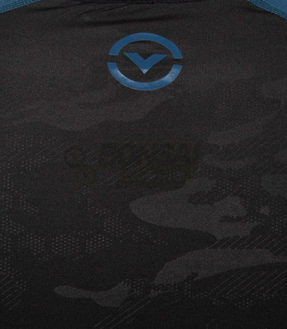 ロングスリーブ コンプレッション(SiO2) メンズ ブルーカモ XL