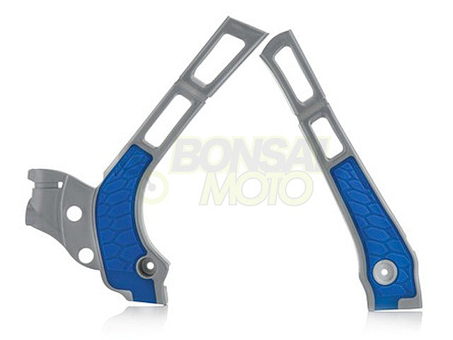 X-Grip Frame Protector Silver/Blue Yamaha YZ125/250 (06-22) YZ125X (17-22) YZ250X (16-21)
