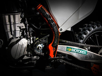 Xグリップ フレームプロテクター  オレンジ  KTM EXC/EXC-F(17-19) SX/SX-F(16-18)