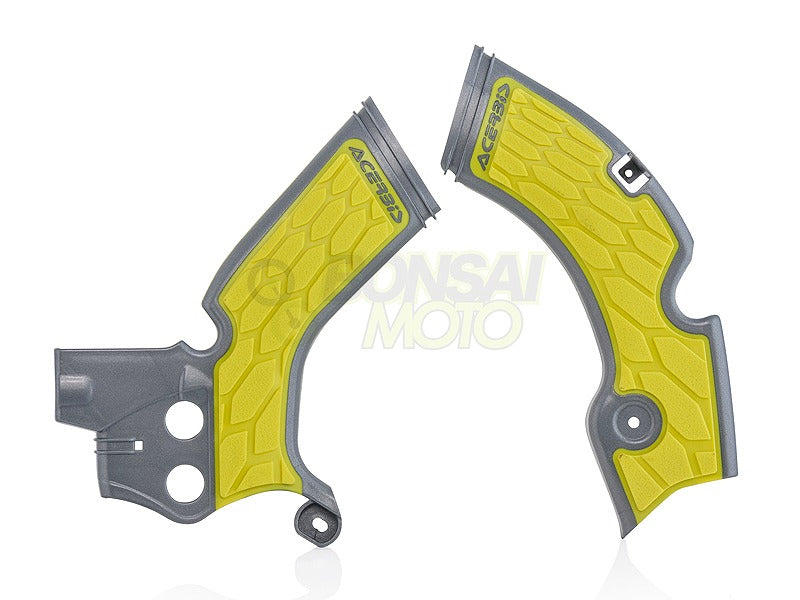 Xグリップ フレームプロテクター  グレー/イエロー  SUZUKI RMZ250(10-18)