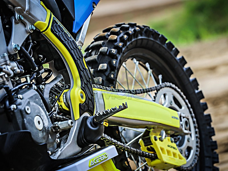 Xグリップ フレームプロテクター  グレー/イエロー  SUZUKI RMZ250(19-22) RMZ450(18-22)