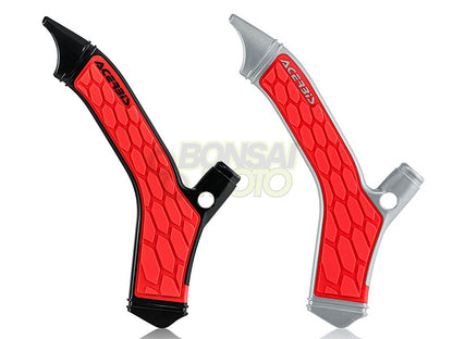 Xグリップ フレームプロテクター  グレー/レッド  HONDA CRF250L/M(13-20) CRF250Rally(17-20)
