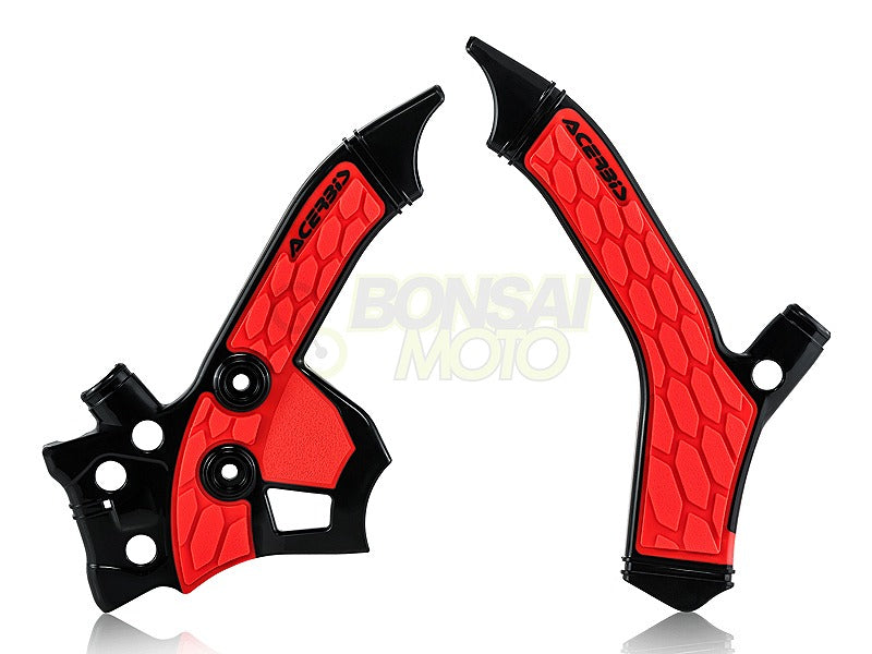 X-Grip Frame Protector Black/Red HONDA CRF250L/M (13-20) CRF250Rally (17-20)