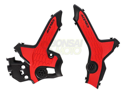 X-Grip Frame Protector Black/Red for HONDA CRF250L(21-22) CRF250Rally(21-22)