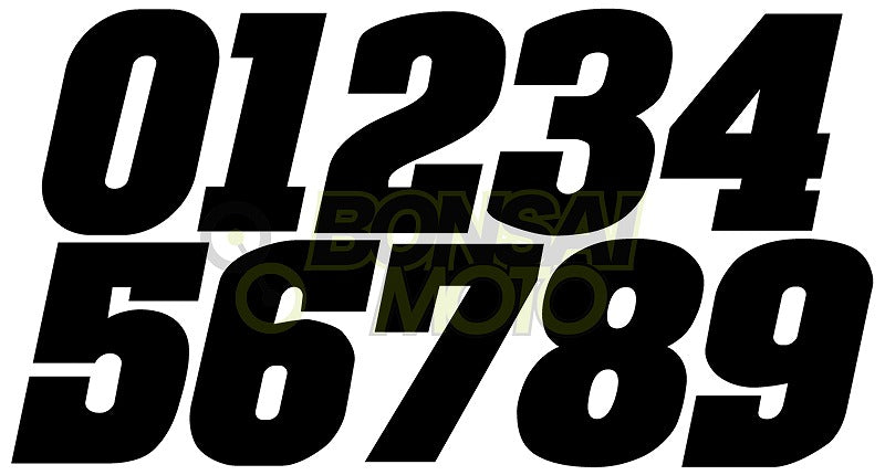 ゼッケンステッカー(3枚入り)小サイズ 0 ブラック 3枚入