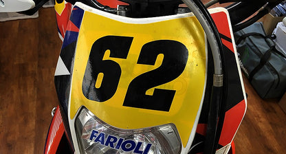 ゼッケンステッカー(3枚入り)小サイズ 4 ホワイト 3枚入