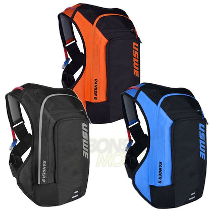 レンジャー9 強度重視 3Lハイドレーションパック付属  オレンジブラック