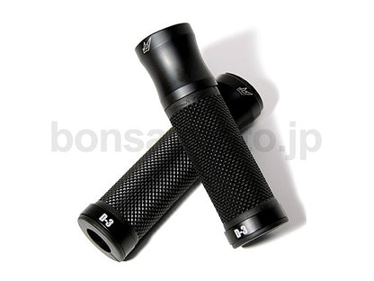 D-3 グリップ オープンエンド ブラック×ブルー 全長120mm