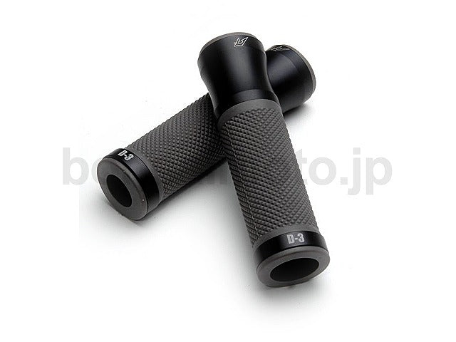 D-3 グリップ オープンエンド グレー×ブラック 全長120mm