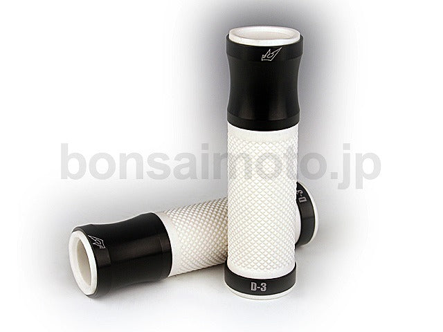 D-3 グリップ オープンエンド ホワイト×レッド 全長120mm