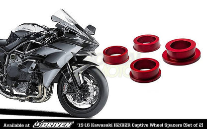 キャプティブ ホイールスペーサー  レッドアルマイト  BMW-S1000RR(10-11)