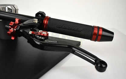 Halo Folding Clutch Lever, Adjuster Color: Red, CBR600RR (07-16)