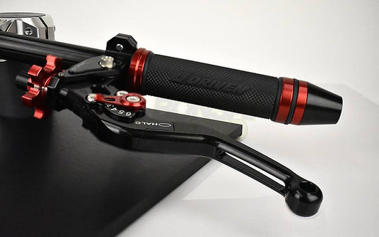 Halo Folding Clutch Lever, Adjuster Color: Red, ZX-6R/636 (07-16)