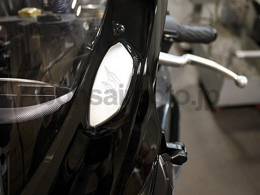 Mirror Eliminator (Mirror Block Off) Silver YAMAHA R1 (02-06)