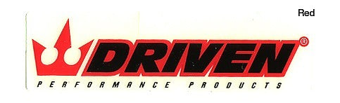 DRIVEN Logo Sticker Mini Size 2-Pack Red 69mm x 20mm