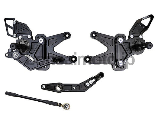 D-Axis Rearsets GP Style Black YAMAHA R1 07-08