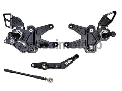 D-Axis バックステップ GPスタイル シルバー  YAMAHA R1 07-08