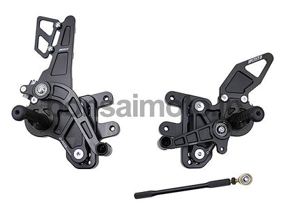 D-Axis バックステップ GPスタイル チタニウムグレー  SUZUKI GSX-R1000 07-08