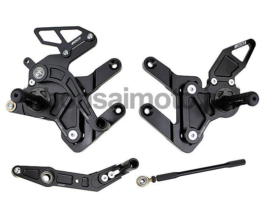 D-Axis Rearsets Street Style Blue YAMAHA R6 06-11