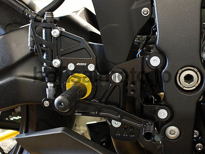 D-Axis バックステップ GPスタイル ゴールド  KAWASAKI ZX-6R 05-11