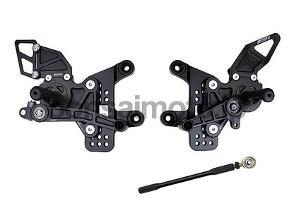 D-Axis Rearsets Street Style Red KAWASAKI ZX-6R 05-11