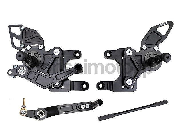 D-Axis バックステップ GPスタイル シルバー  YAMAHA R1 09-11