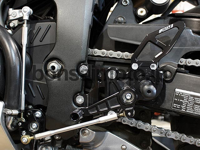 D-Axis バックステップ GPスタイル ブラック  HONDA CBR 600 RR 07-11 (ABS非対応)