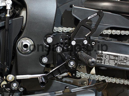 D-Axis Rearsets Street Style Silver HONDA CBR 1000RR 08-10