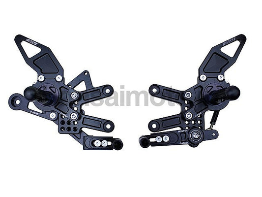 D-Axis Rear Sets GP Style Black BMW S1000RR 10-11
