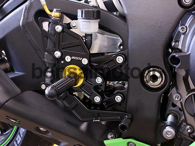 D-Axis Rearsets GP Style Silver Kawasaki ZX-10R 11-