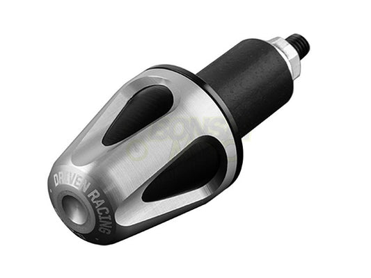 D-AXIS Bar End Bar End Adapter-less Silver/Black 2 pcs.