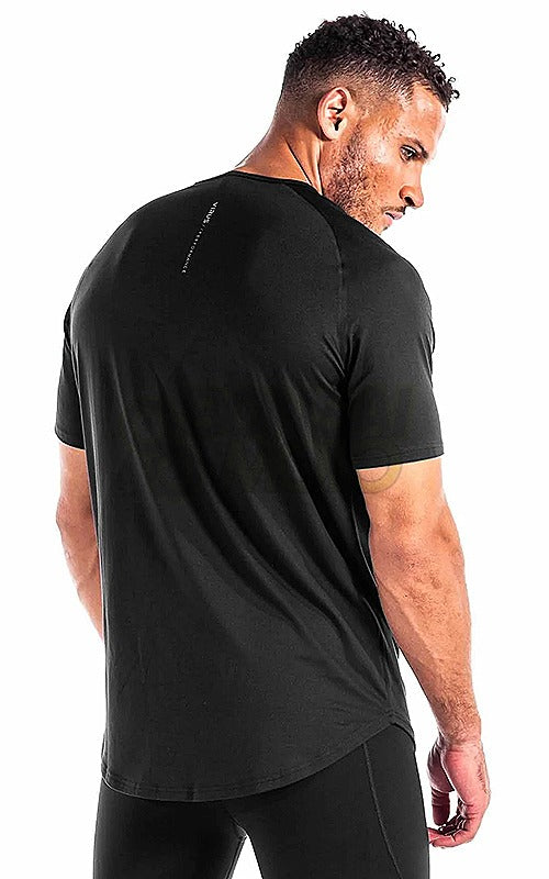 Classic Scoop Neck T-shirt Men's Quick Dry