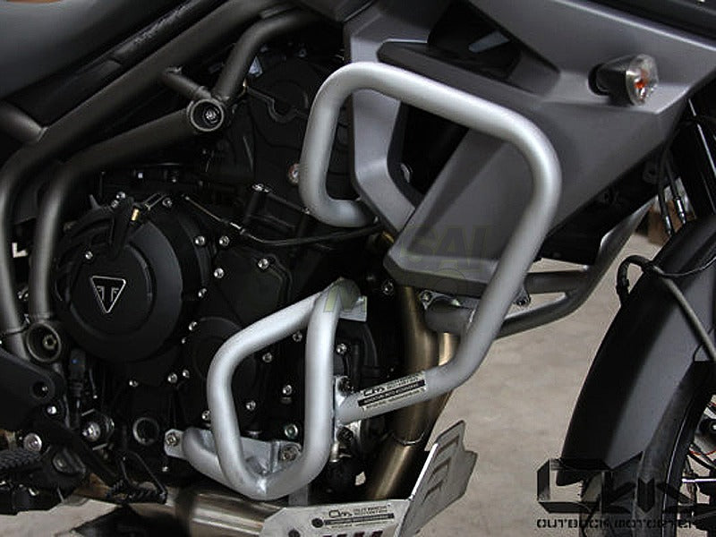 クラッシュバー  マットシルバー  Triumph Tiger800(2011)