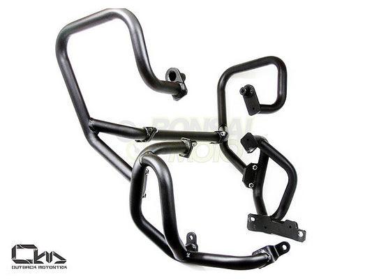 クラッシュバー  マットシルバー  Triumph Tiger800(2013)