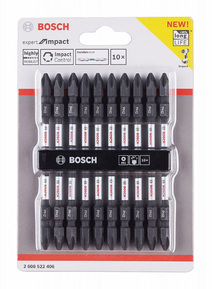 両頭ドライバービット +2X110ｍｍ 10本入