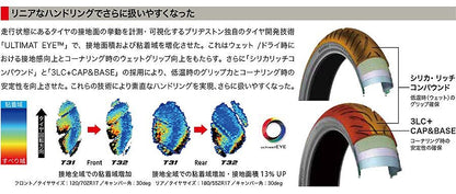 バトラックス スポーツツーリング T32 110/80 R19 M/C 59V フロント ラジアル チューブレスタイプ