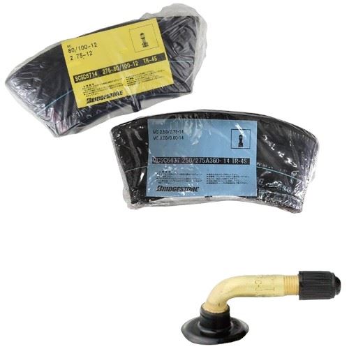 スクーター チューブ バルブ:TTR-87S 3.50-10