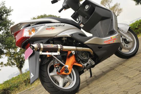 Cygnus X Muffler GP Version Mark 3SR Stainless Steel/Black Carbon Cygnus X