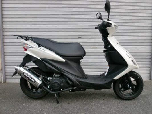 アドレスV125 マフラー グランドスラムO2センサー ブラック/シルバー アドレスV125