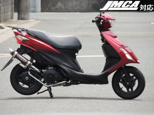 アドレスV125S マフラー GPトルネードS スチールメッキ/ブラックカーボン アドレスV125S