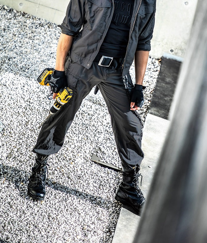 パワーカーゴパンツ ブラック 春夏用 メンズ