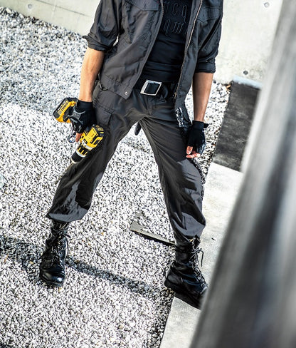 パワーカーゴパンツ ブラック 春夏用 メンズ