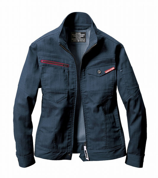 【アウトレット】長袖ジャケット インディゴ S ユニセックス 秋冬用